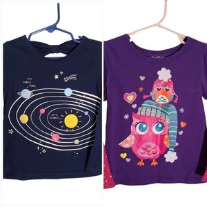 Girl's Long Sleeve Tops Size 4T